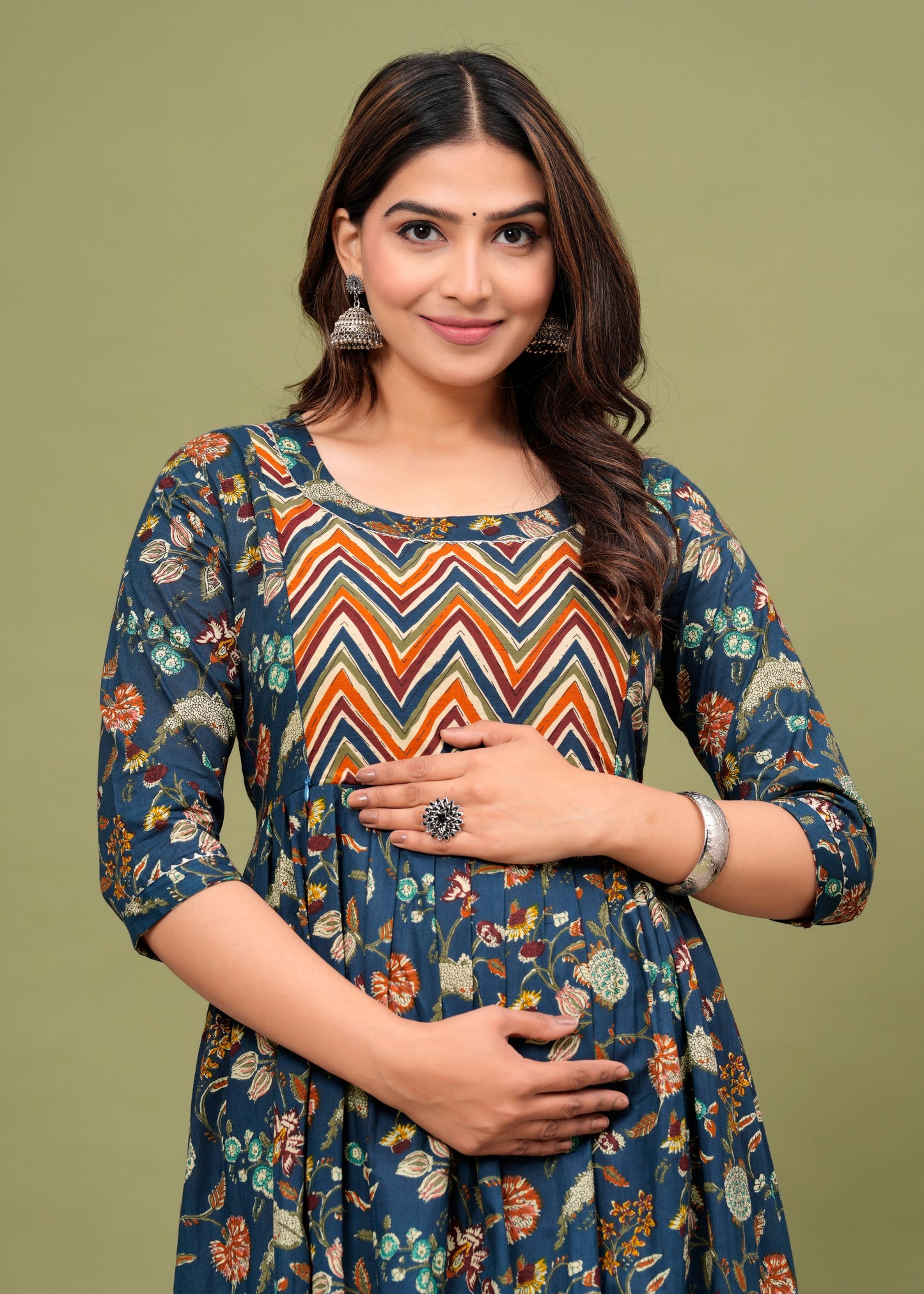 Women's Maternity Kurti for Feeding Zippers, Pre and Post Pregnancy & Nursing Or Mom