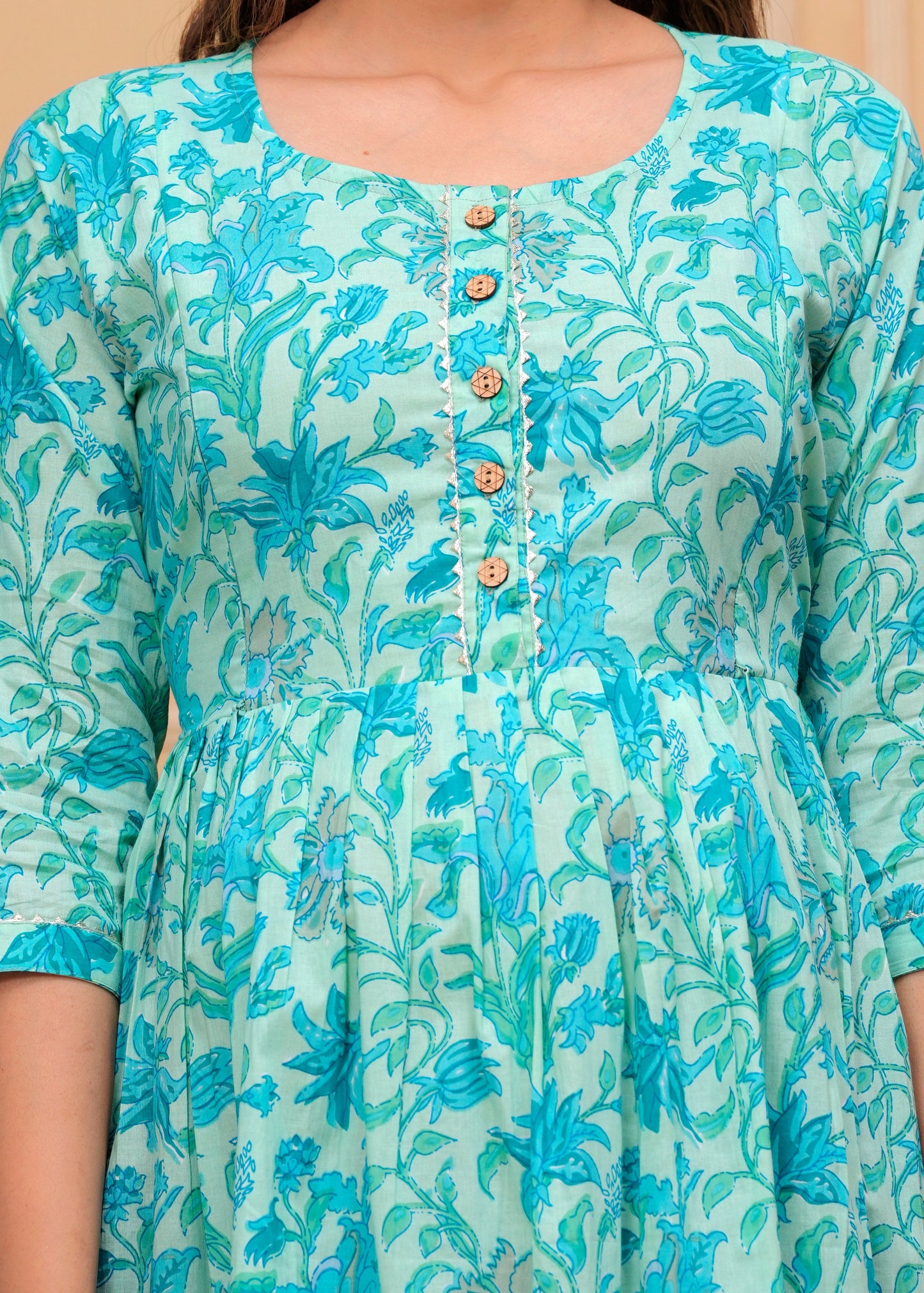 Women's Maternity Kurti for Feeding Zippers, Pre and Post Pregnancy & Nursing Or Mom | Sky Blue Colour