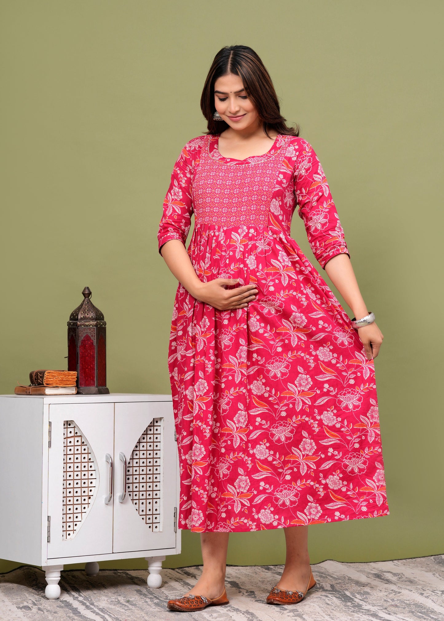 Women's Maternity Kurti for Feeding Zippers, Pre and Post Pregnancy & Nursing Or Mom