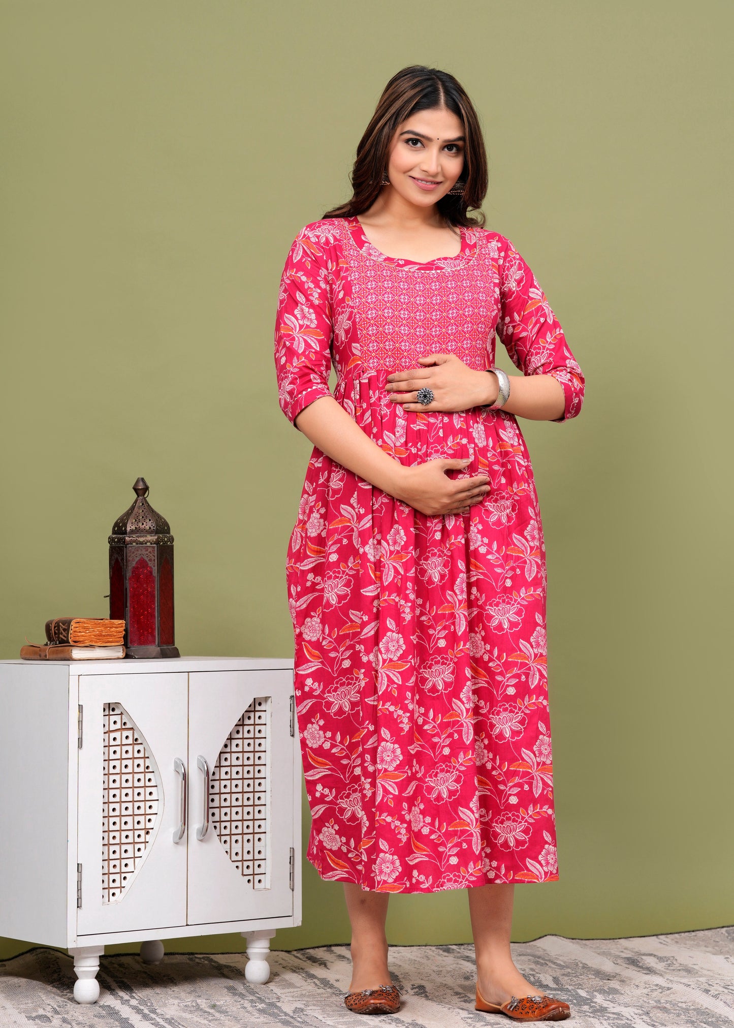 Women's Maternity Kurti for Feeding Zippers, Pre and Post Pregnancy & Nursing Or Mom
