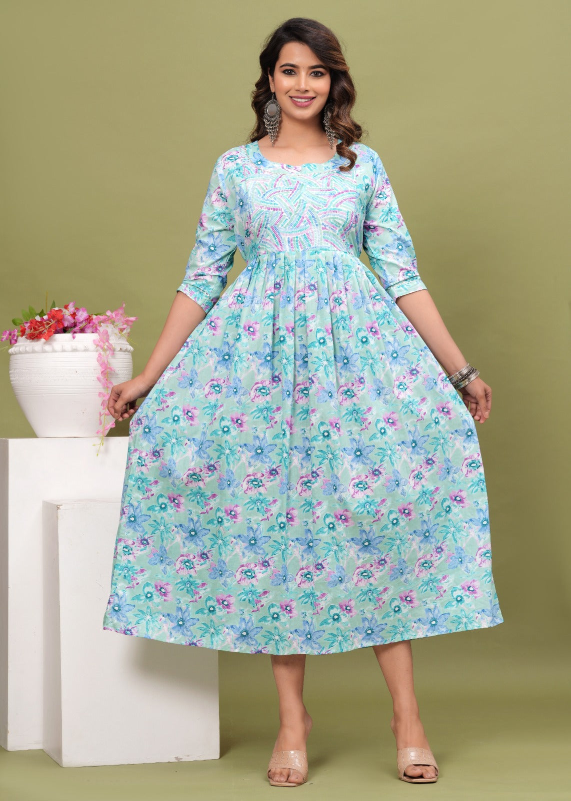 Women's Maternity Kurti for Feeding Zippers, Pre and Post Pregnancy & Nursing Or Mom