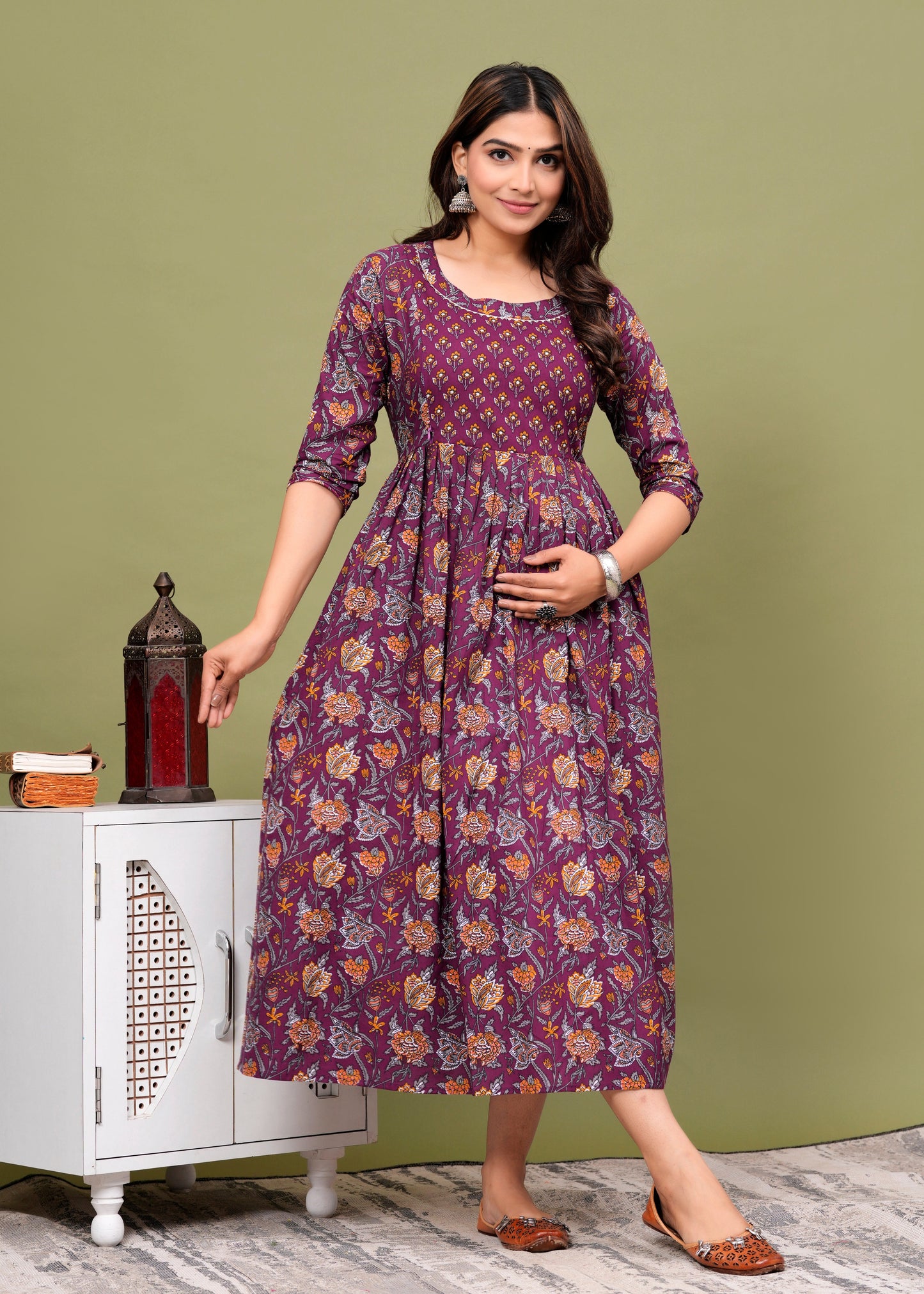 Women's Maternity Kurti for Feeding Zippers, Pre and Post Pregnancy & Nursing Or Mom