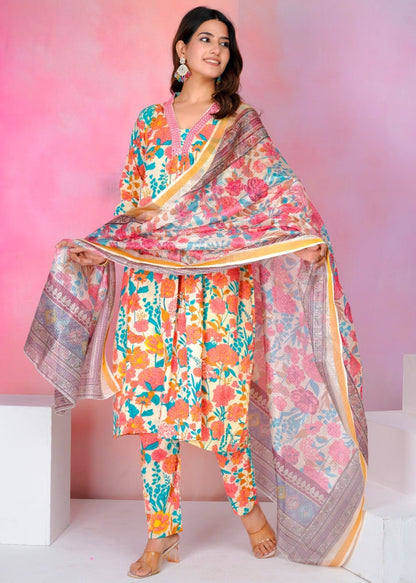 Cotton Suits with Kota Doriya Dupatta Sets