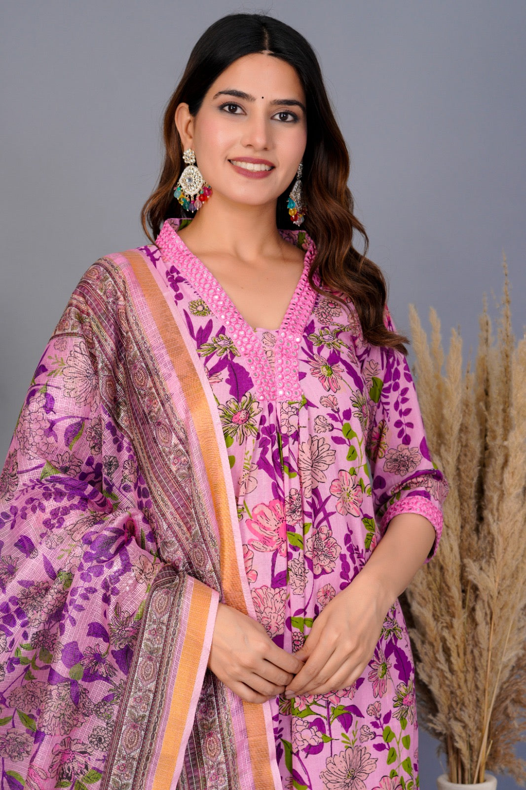 Cotton Suits with Kota Doriya Dupatta Sets