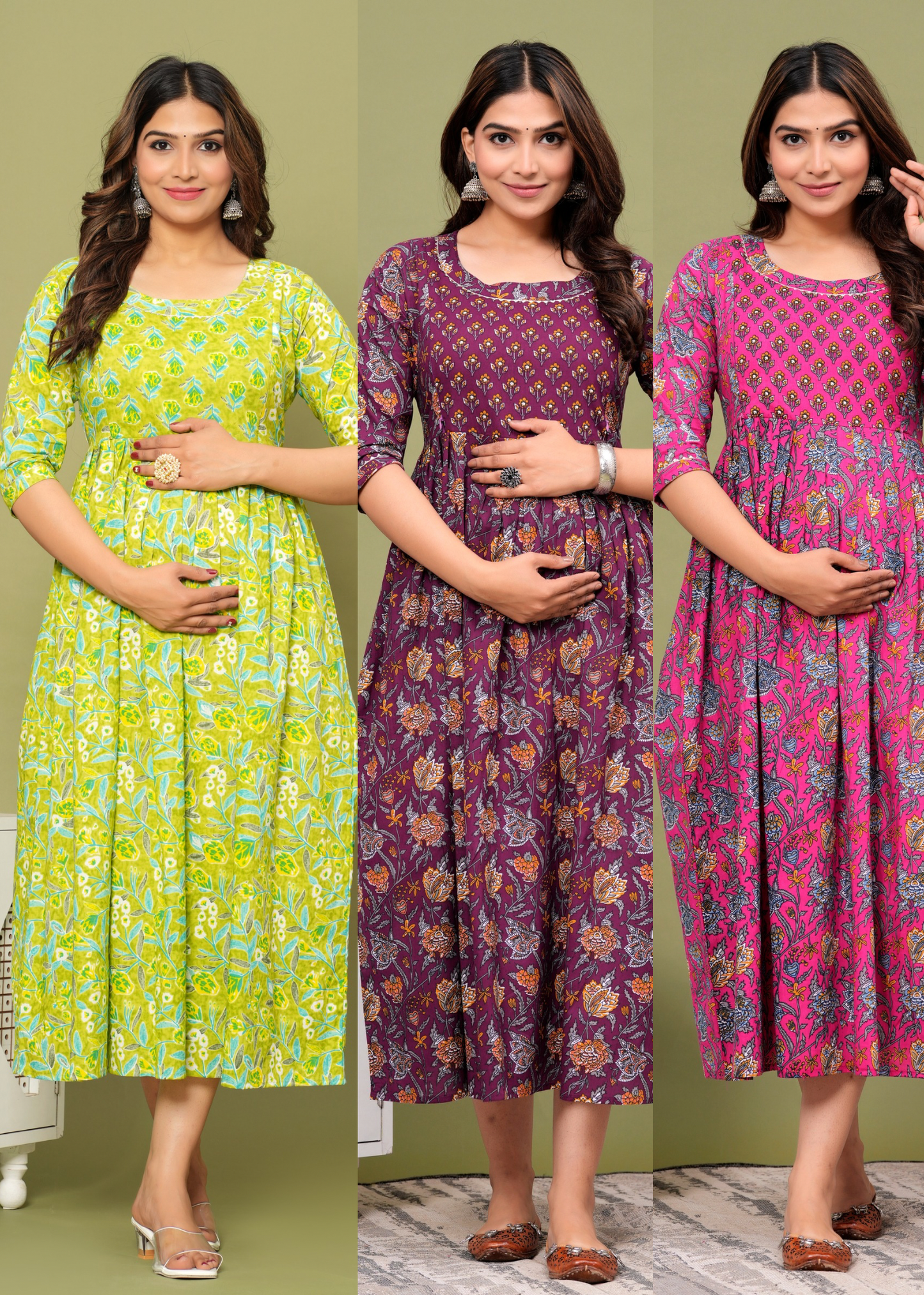 Buy 1 Get 2 Maternity Kurti FREE