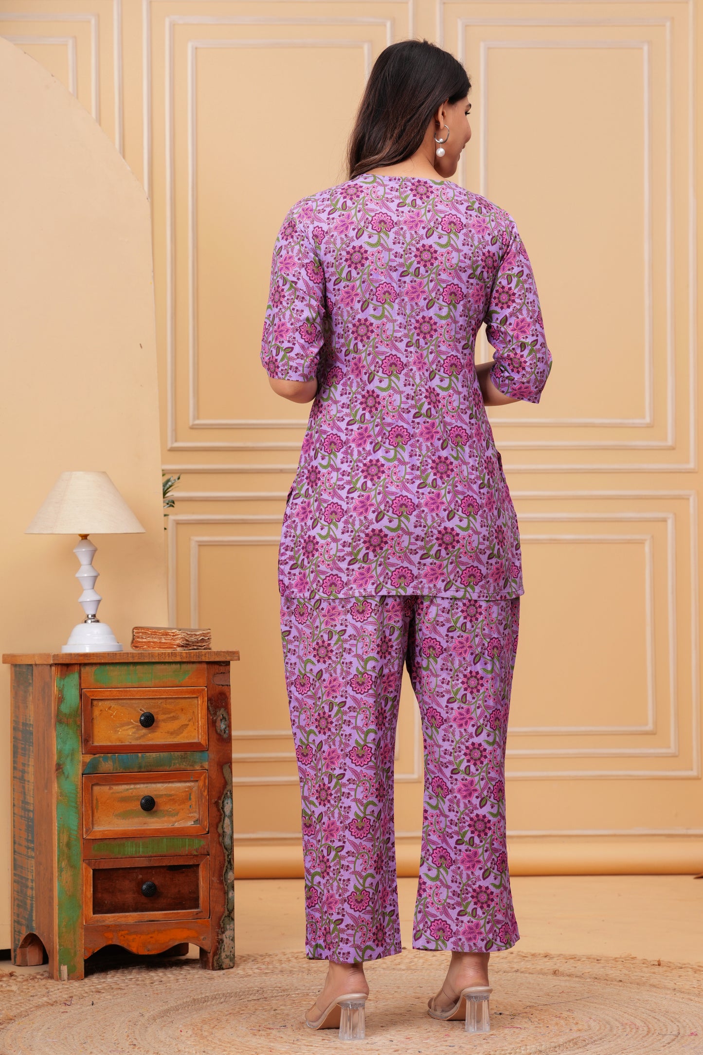 Buy 1 Get 1 Free | Pure Cotton Maternity & Nursing Co-ord Set | Pre & Post Pregnancy Wear