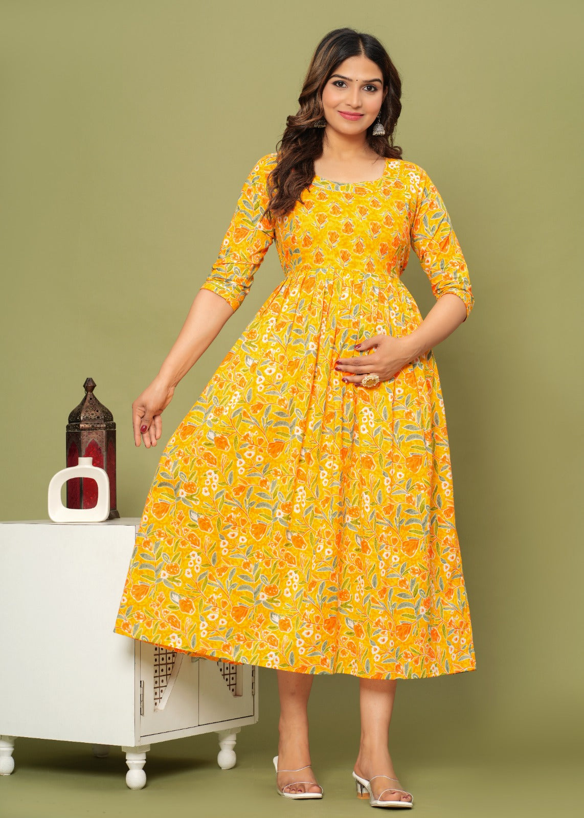 Women's Maternity Kurti for Feeding Zippers, Pre and Post Pregnancy & Nursing Or Mom