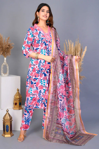 Cotton Suits with Kota Doriya Dupatta Sets